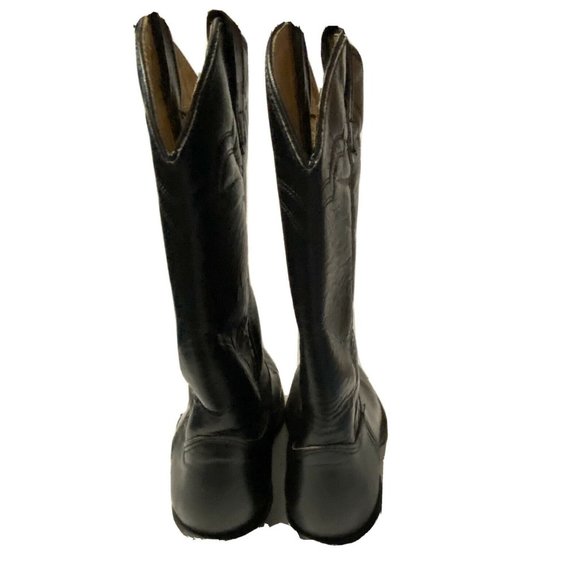 Vintage Heritage West Black Leather Western Boots - Picture 4 of 7